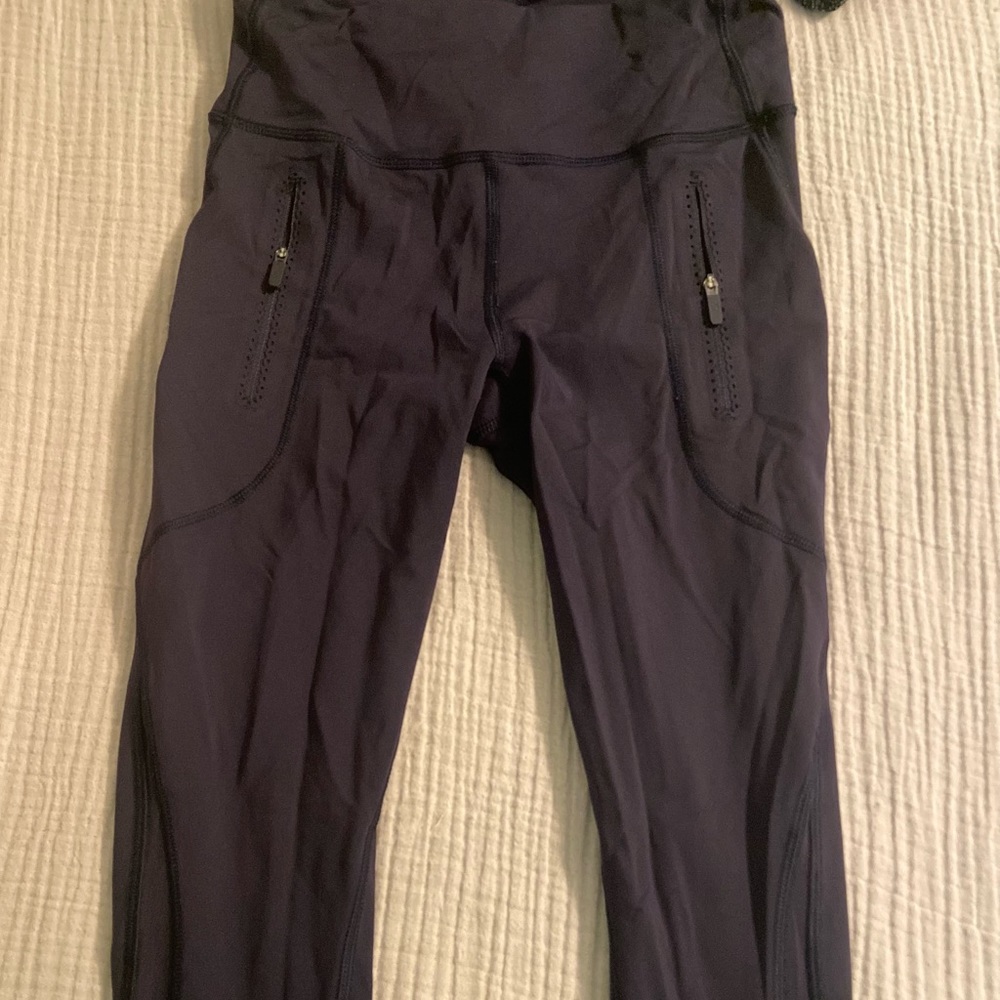 Navy Lululemon Leggings Full Length